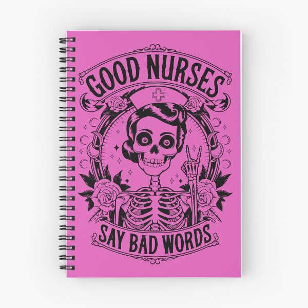 Item preview, Funny Nurse Skeleton Good Nurses say Bad words designed and sold by JuliaPop.
