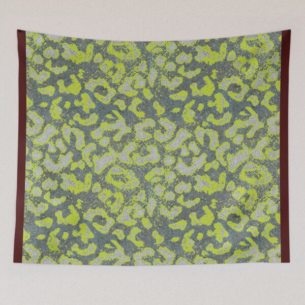 Item preview,  Animalier textile yellow gray designed and sold by Alessandro Remo Mazzoni Remotextiles.