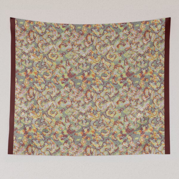 Item preview,  Animalier textile orange red designed and sold by Alessandro Remo Mazzoni Remotextiles.