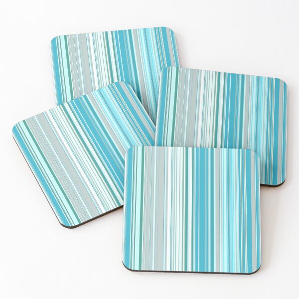 Item preview, Seaside Surf Stripe Aqua and Teal Seamless Pattern designed and sold by Sharon Schwalbe.