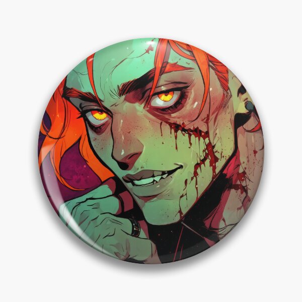 Item preview, Red Headed Zombie Hottie in Vibrant Colors designed and sold by CriaCreative.