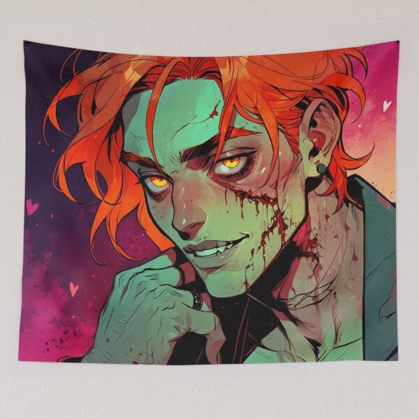 Item preview, Red Headed Zombie Hottie in Vibrant Colors designed and sold by CriaCreative.