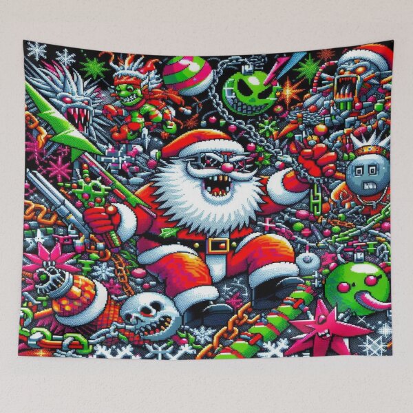 Item preview, Punk Santas, Grass-Hat Xmas Spirits, and Turbo Creatures – Perfect Holiday Gift designed and sold by Imaginarium of Chaos falcon88 .