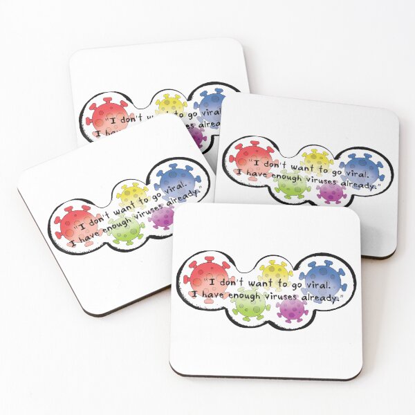 Item preview, I Don't Want to Go Viral designed and sold by Ctrl-ART-Del Theatre.