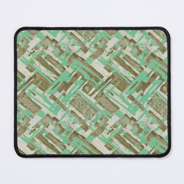 Item preview, Wood block geometric mint green designed and sold by Alessandro Remo Mazzoni Remotextiles.