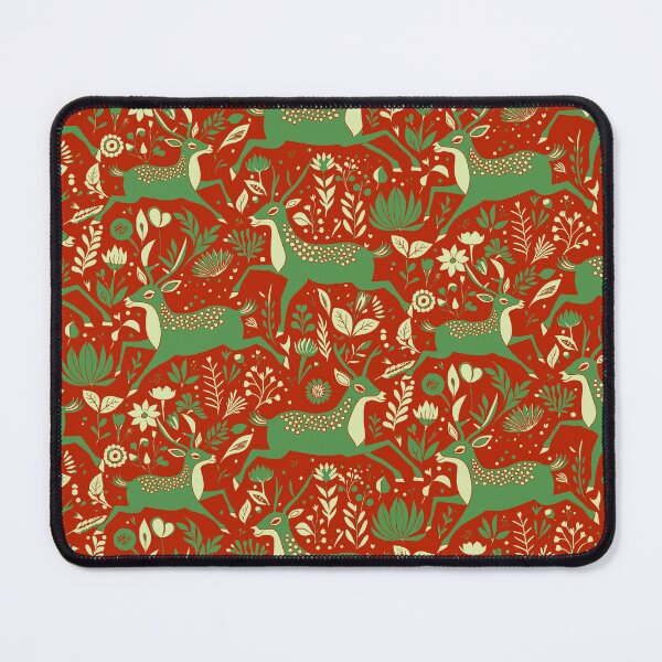 Item preview, Deer Season - Cream - Dark Red - Green  designed and sold by Fezzyboo.