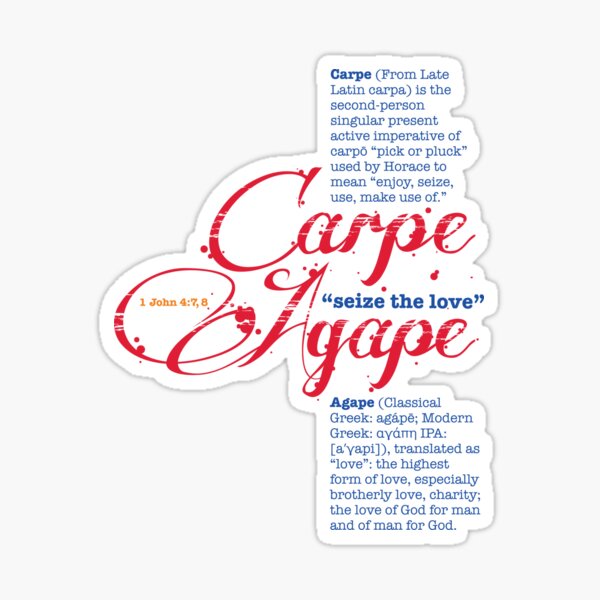 Item preview, Carpe Agape designed and sold by square1studio.