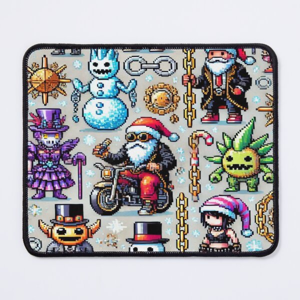 Item preview, Freezy Chains and Punk Santa Clauses with Fancy Xmas Spirits – Perfect Holiday Gift designed and sold by Imaginarium of Chaos falcon88 .