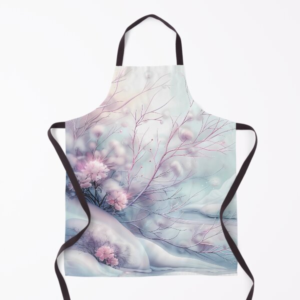 Item preview, Winter landscape. Fields and trees covered with snow. Flowers in the snow. Pastel colors. designed and sold by MagelliShop.