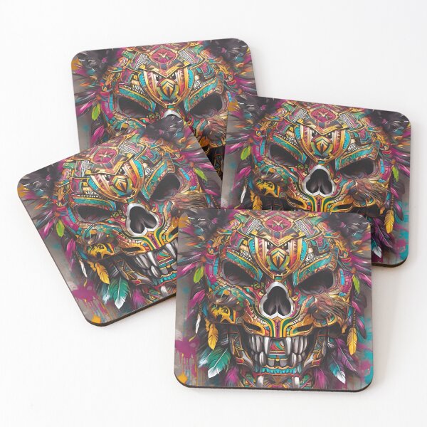 Item preview, Abstract Aztec Skull designed and sold by MatrixTattoo.