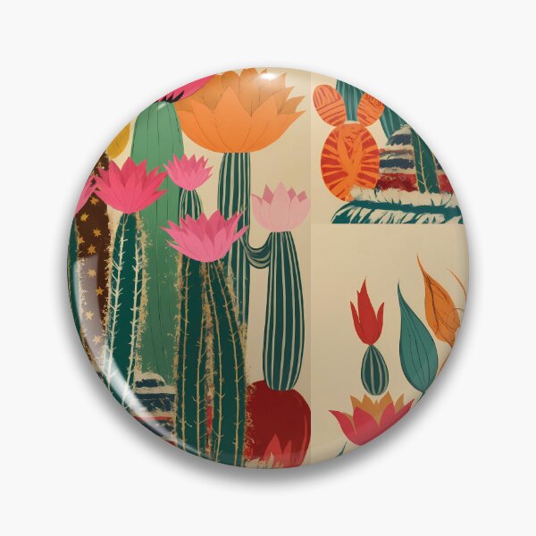 Item preview, Mexican Cactus bloom art ornament decor desert nursery Joshua tree designed and sold by apixelwall.
