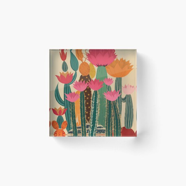 Item preview, Mexican Cactus bloom art ornament decor desert nursery Joshua tree designed and sold by apixelwall.
