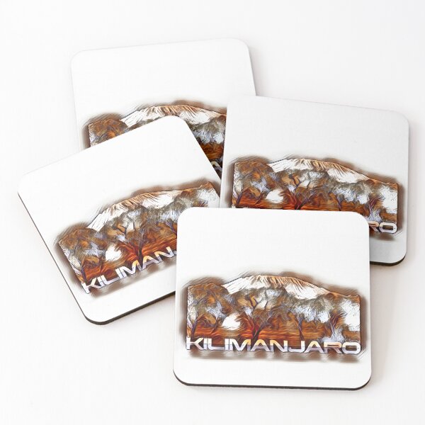 Item preview, Kilimanjaro Africa Tanzania savanna mountain coffee white brown designed and sold by UnnecessaryLuck.