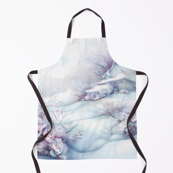 Item preview, Winter landscape. Fields and trees covered with snow. Flowers in the snow. Pastel colors. designed and sold by MagelliShop.