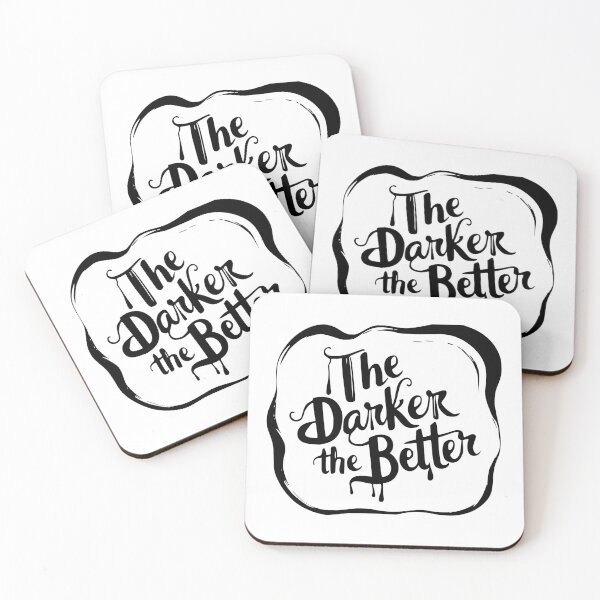 Item preview, The Darker the Better - Dark Romance Lover - Black & White Stamp designed and sold by BookishNookish.