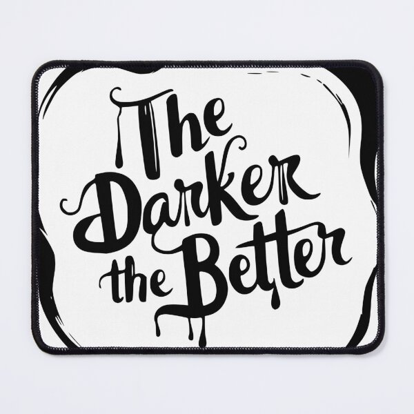 Item preview, The Darker the Better - Dark Romance Lover - Black & White Stamp designed and sold by BookishNookish.