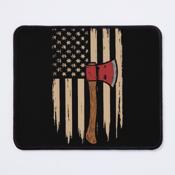 Item preview, Patriotic Star-Spangled Axe Design designed and sold by InsanseCreation.