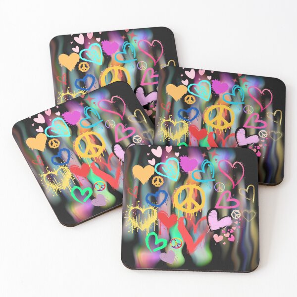 Item preview, Peace and Love Graffiti Style Smiles to remind you that life is easier when your smiling. designed and sold by GEM STYLE.