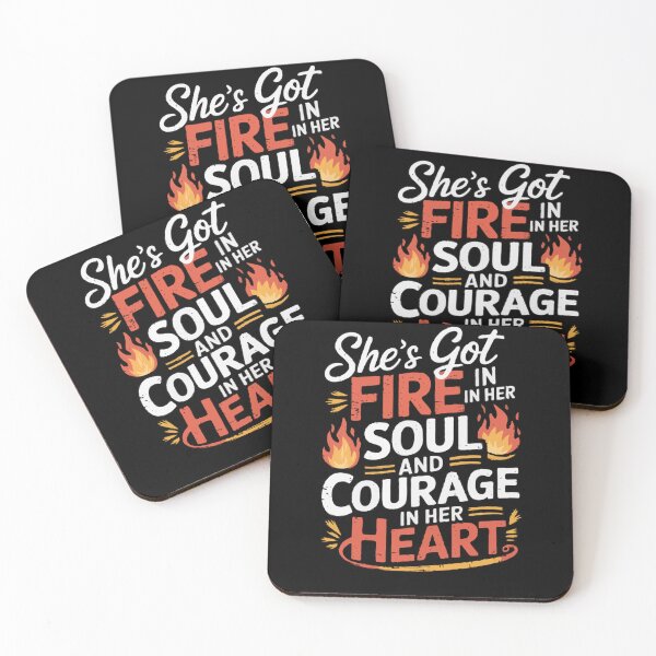 Item preview, She's Got Fire in Her Soul Courage designed and sold by InsanseCreation.