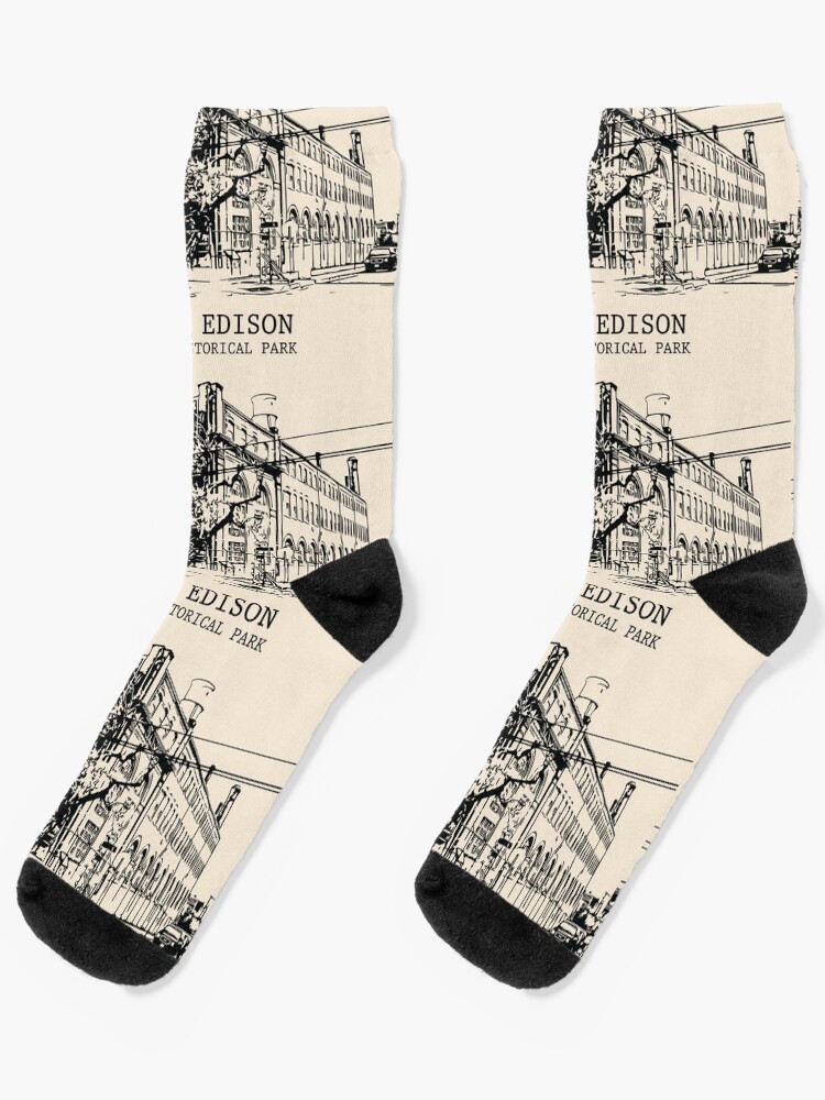 Thumbnail 1 of 5, Socks, Thomas Edison National Historical Park designed and sold by Lakeric.