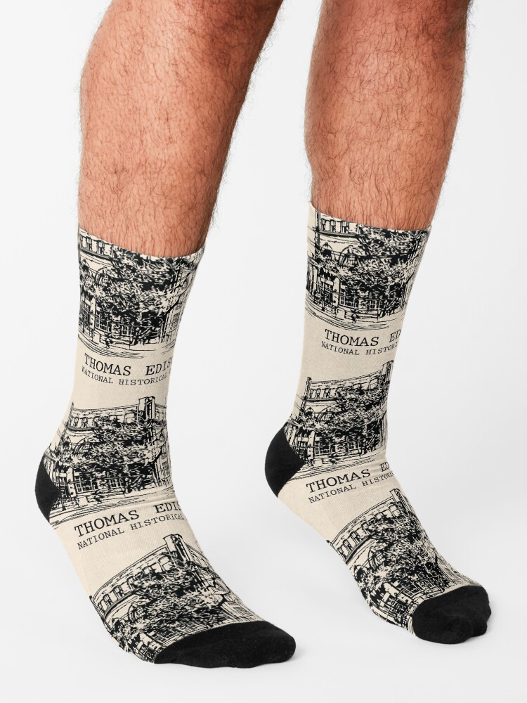 Thumbnail 3 of 5, Socks, Thomas Edison National Historical Park designed and sold by Lakeric.