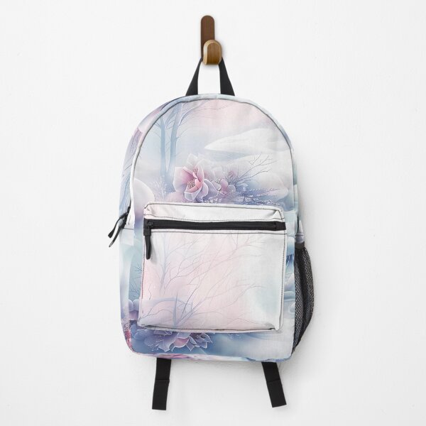 Item preview, Winter landscape. Fields and trees covered with snow. Flowers in the snow. Pastel colors. designed and sold by MagelliShop.