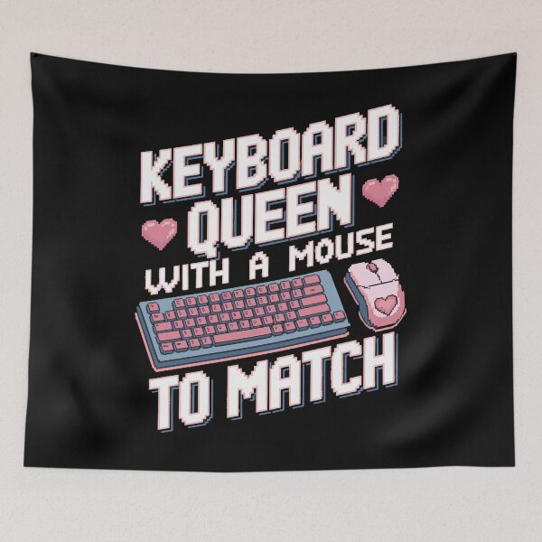 Item preview, Retro Pixel Art Keyboard Queen designed and sold by InsanseCreation.