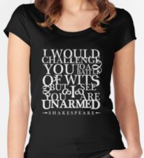 Battle of Wits Light Women's Fitted Scoop T-Shirt