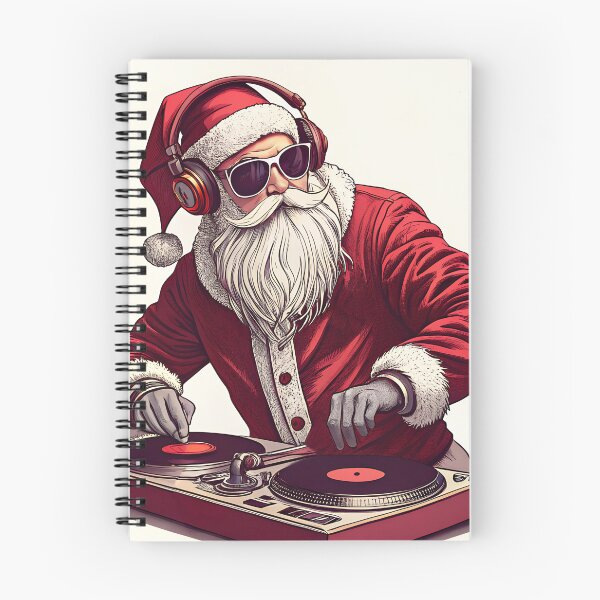 Item preview, Santa DJ scratching designed and sold by AhArtMe.