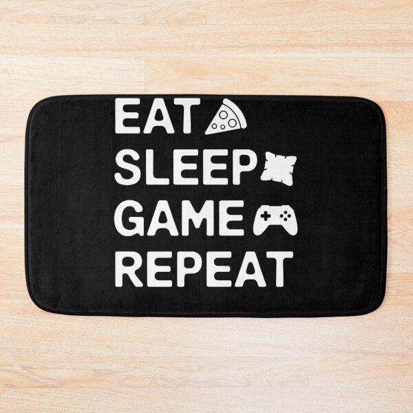 Item preview, Gaming Lifestyle Eat Sleep Game Repeat designed and sold by InsanseCreation.