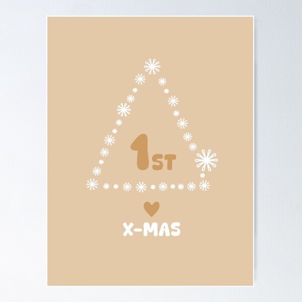 Item preview, FIRST CHRISTMAS, Unique designed and sold by villacreativa.