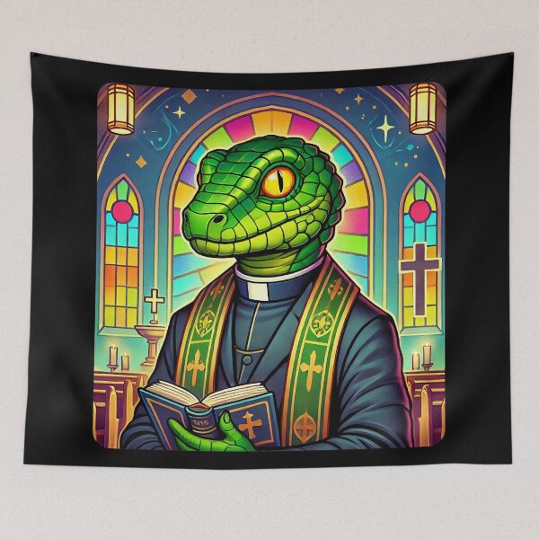 Item preview, Reptilian Conspiracy Artwork | Alien Lizard People Design designed and sold by supersanko.
