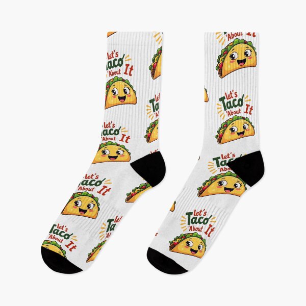 Item preview, Let's Taco 'Bout It funny, pun, Mexican, designed and sold by BornBorn.