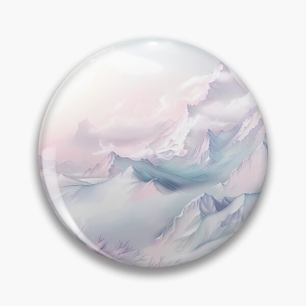 Item preview, Winter landscape. Mountains covered with snow. Pastel colors. designed and sold by MagelliShop.