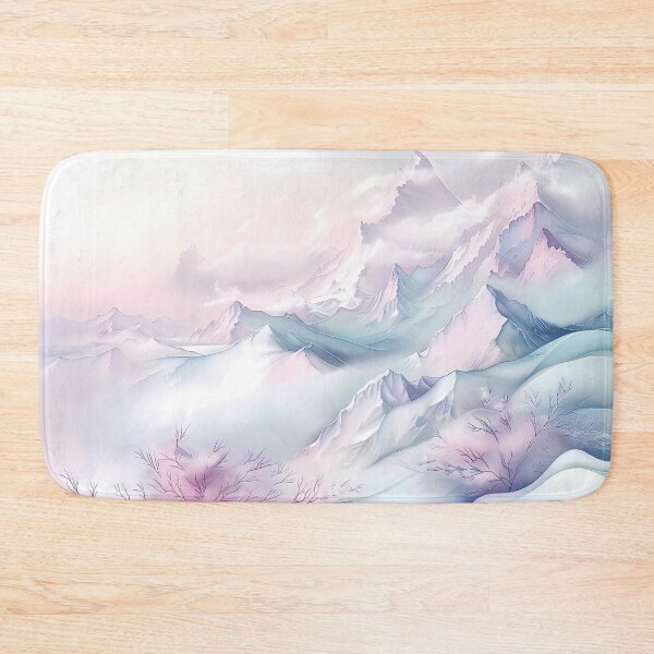 Item preview, Winter landscape. Mountains covered with snow. Pastel colors. designed and sold by MagelliShop.