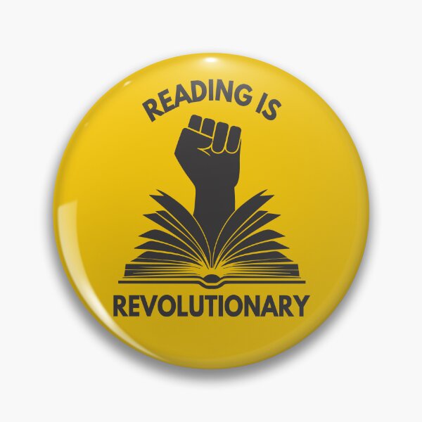 Item preview, Reading is Revolutionary Black designed and sold by LibraryFriends.