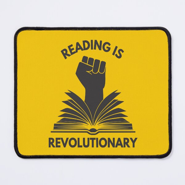 Item preview, Reading is Revolutionary Black designed and sold by LibraryFriends.