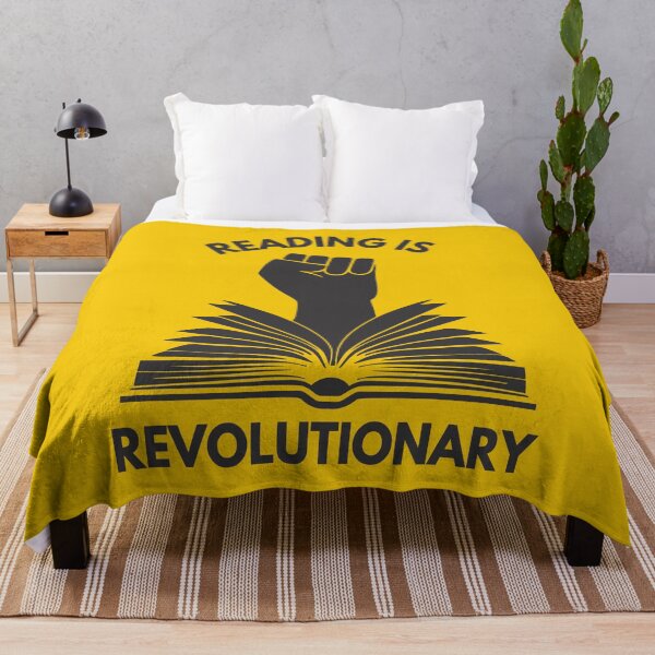 Item preview, Reading is Revolutionary Black designed and sold by LibraryFriends.