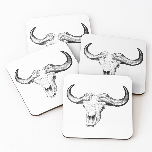 Artikelvorschau, Bison-Schädel-Illustration entworfen und verkauft von HawthorneFlame.