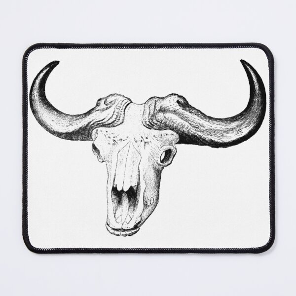 Artikelvorschau, Bison-Schädel-Illustration entworfen und verkauft von HawthorneFlame.