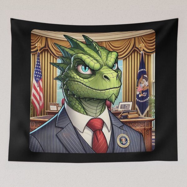 Item preview, Reptilian Conspiracy Artwork | Alien Lizard People Design designed and sold by supersanko.