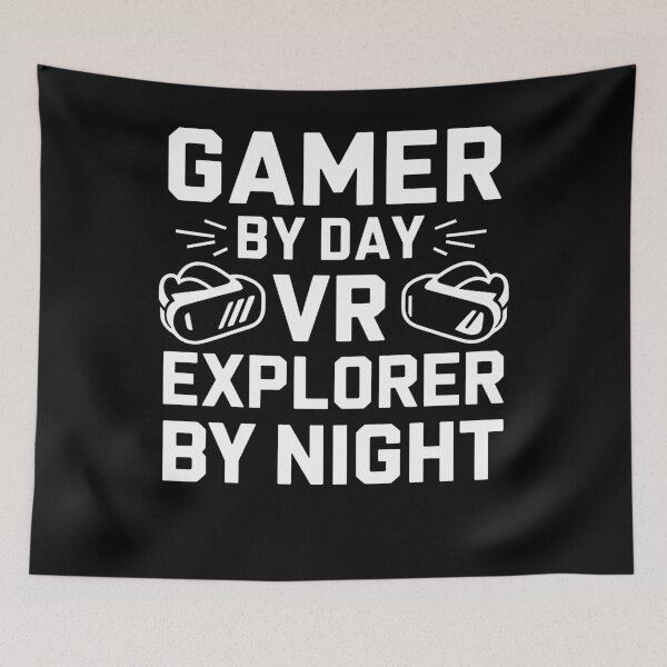 Item preview, Gamer By Day VR Explorer By Night designed and sold by InsanseCreation.