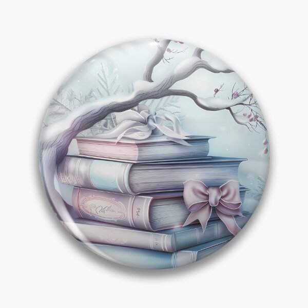 Item preview, Winter landscape.Books in the snow.Pastel colors. designed and sold by MagelliShop.