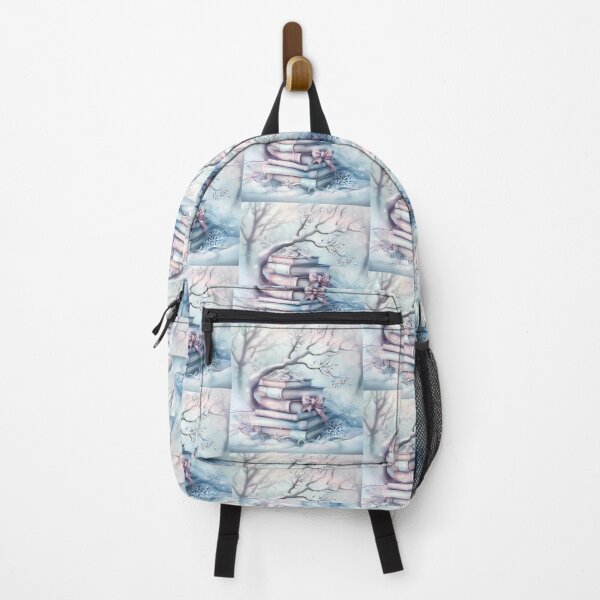 Item preview, Winter landscape.Books in the snow.Pastel colors. designed and sold by MagelliShop.