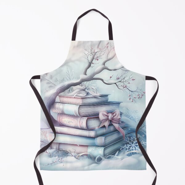 Item preview, Winter landscape.Books in the snow.Pastel colors. designed and sold by MagelliShop.