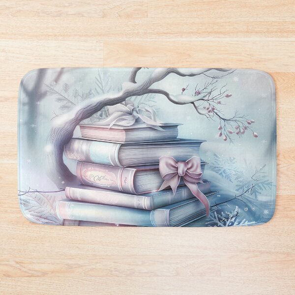 Item preview, Winter landscape.Books in the snow.Pastel colors. designed and sold by MagelliShop.