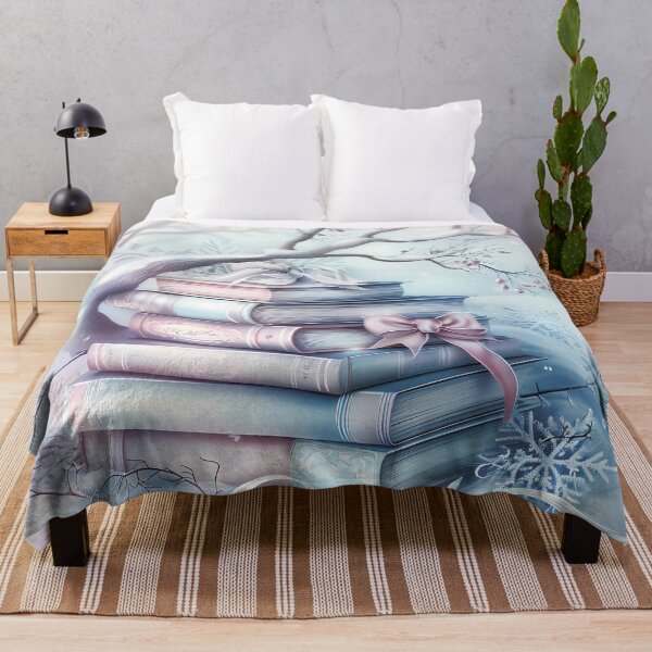 Item preview, Winter landscape.Books in the snow.Pastel colors. designed and sold by MagelliShop.