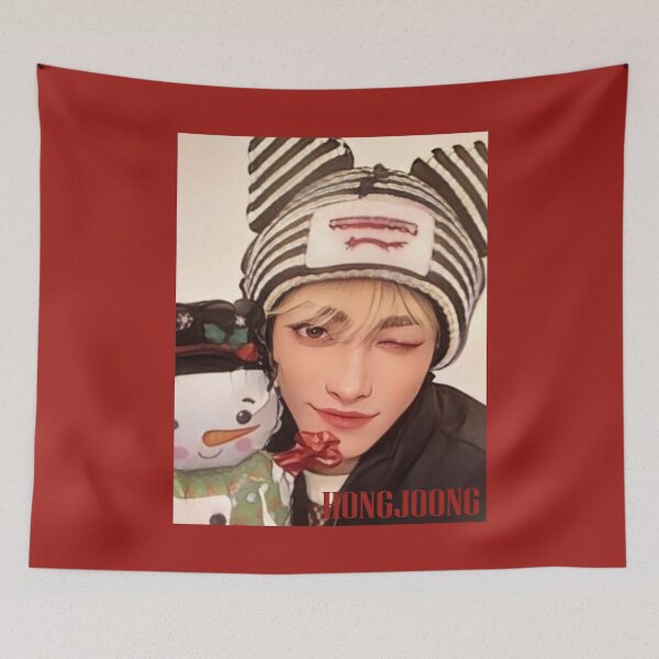 Item preview, Ateez Christmas Selfie Hongjoong 1 designed and sold by LiveKpop.