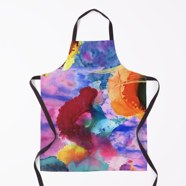 Item preview, Wassily's Flowers - Abstract Expressionist Watercolor Collage designed and sold by Swan and Raven Studio.