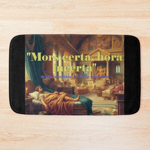 Item preview, "Mors certa, hora incerta" - death is certain, its hour unknown designed and sold by PrintYourStyle.
